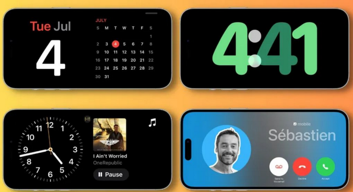 怀柔苹果手机维修分享iOS17横屏充电待机显示有什么好处 